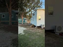 Another new tiny home on its lot at #thecottagesatpinelake #tinyhomecommunity outside #huntsvilleal