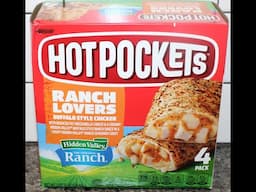 Hot Pockets Hidden Valley Ranch: Buffalo Style Chicken Sandwich Microwave & Air Fryer Review