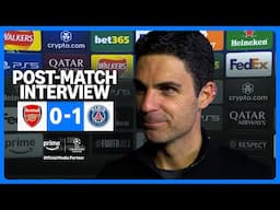 "It's HALF-TIME. We have a big chance 💪" | Mikel Arteta | Arsenal v PSG UEFA Champions League