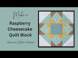 Raspberry Cheesecake Quilt Block