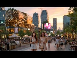 🇨🇳 IS THIS BEIJING OR NEW YORK? 🤯 LUXURY SHOPS & NIGHTLIFE, WALKING IN FUTURISTIC BEIJING, 北京, 中国