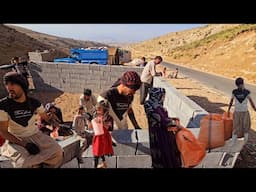 Caring for cows and building a house in the mountains