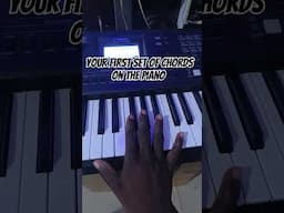 Your First Ever set of Chords on the Keyboard 🎹 #shorts