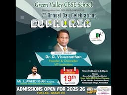 Green Valley CBSE School | 7th Annual Day | 2025 | Pernambut | LIVE