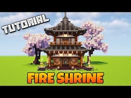 How To Build A Fire Shrine | Minecraft Tutorial
