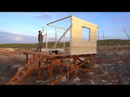 A Man Builds a Wooden House in Nature - Part 3