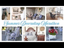 DECORATE WITH ME 2024 SUMMER HOME DECORATING IDEAS MARATHON FRONT PORCH