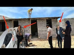 Grandfather falls ill and is taken to the clinic, family members take care of grandfather