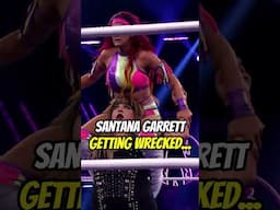 NEVER SEEN Santana Garrett rattled like this before 😢 #wowsuperheroes #femalewrestler #wrestling