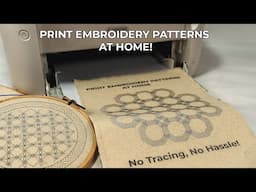Print Embroidery Patterns at Home – No Tracing, No Hassle! | DIY Hack