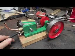 My first model steam engine. I made it from some plans I found online.