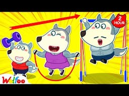 Wolfoo Was Adopted by a Muscle Family! | Funny Stories | Educational video for Kids | Wolfoo Family