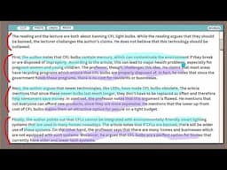TOEFL Writing Question 1 - Practice Question & Answer (2025)