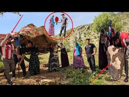 Zahra's Nomadic Family: Setting Up a Tent in the Wilderness with the Help of a Loving Policeman