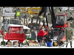 WE BOUGHT A KOMATSU LOG PROCESSOR – GAME CHANGER | Survival Challenge | Farming Simulator 25 | EP 16