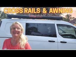 2022 Ford Transit Connect XL - CROSS BARS & AWNING Installed!! #vevor #awnings #vanlife #fordtransit