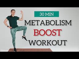 30 Min MORNING METABOLISM BOOST / All Standing - Full Body Fat Burning Workout / No Jumping