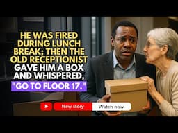 He Was Fired During Lunch Break. Then The Old Receptionist Gave Him A Box And Whispered, “Go to...