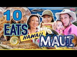 ULTIMATE WEST MAUI FOOD TOUR - 10 Lahaina Food Spots: Legendary HAWAII Eats & Best Cinnamon Rolls!