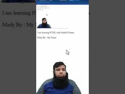 HTML Tutorial Part 3 #coding #programming #shahidnaeem #viralvideo #viralshorts #skills #html #html5