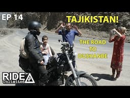 TAJIKISTAN! Meeting people on the ride to Dushanbe, Motorcycle adventure