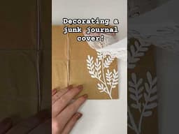 Easy technique for junk journal covers! ✨