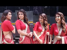 Nia Sharma just looking Too Hot & Sexy In Red Dress At Laughter Chefs – Unlimited Entertainment S2