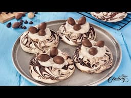 Easter Chocolate Swirl Meringue Nests