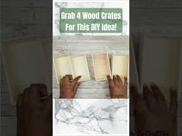 🔥 Grab Wood Crates from Dollar Tree For This Clever decor! #dollartreediy #shesocraftdee #shorts