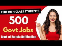 Bank of Baroda Notification for Office Assistants || 10th Class || English with Jagadeesh