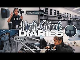 HIGH SCHOOL DIARIES | first week at new school, classes, hs advice, friends | ep. 3