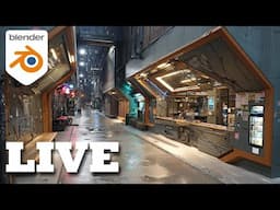 Creating a cyberpunk Street in Blender