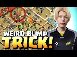 KAZUMA risks Golden Ticket with this WEIRD BLIMP TRICK! Clash of Clans