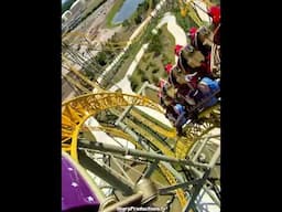 Stardust Racers dueling coasters at Epic Universe #rollercoaster #coasterculture #epicuniverse