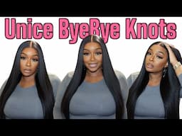 5 MIN INSTALL*BUST DOWN MIDDLE PART! UNICE YAKI STRAIGHT BYE BYE KNOTS DRAWING STRING WIG