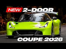 All-New Sports Coupes with Exotic Two-Door Designs and Eye-Watering Prices