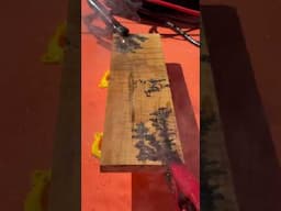 Burning some curly maple 🔥🔥 #woodworking #woodart