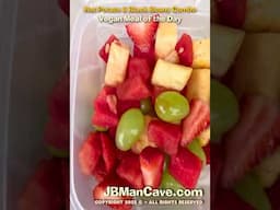 HOT POTATO and BLACK BEANS COMBO VEGAN FOOD JBManCave.com #Shorts