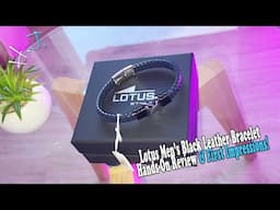 Lotus Men's Black Leather Bracelet | Hands-On Review & First Impressions!