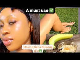 JUST 3 INGREDIENTS -GET A GLOWING SKIN