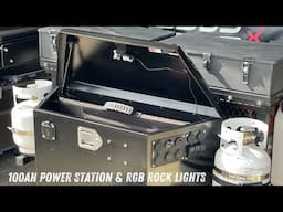Budget Overland Trailer Build Pt:10 DIY 100Ah Power Station Using Harbor Freight Trailer Cargo Box