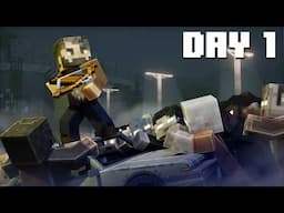 I Simulated a Realistic Zombie Apocalypse in Minecraft Hardcore… Episode 1 | Scenario SMP