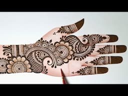 Easy stylish front hand mehndi design | Easy arabic mehndi design | Simple mehndi design | mehandi