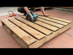 Amazing Pallet Wood Idea: Transforming Old Pallets into a COZY Swing Chair