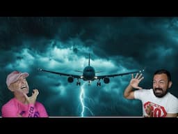Lightning strikes our plane during cave diving trip