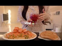 vlog | 집순이 여름맞이 집밥 🏝️ 💭 연어크림치즈 파스타 🧀 살구청, 시원한 회 냉면 만들고 아기 고양이들과 보낸 주말, 맛도리 인생 컬리템 추천 💟 (feat. 쩝쩝박사)