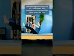 Mat Pilates Boomerang with Small Ball #matpilates #pilatesexercises
