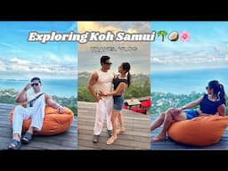 Exploring Insta-famous cafe The Roof Samui | Na Mueang Waterfall | Day 11 🇹🇭 | Fit Couple Lifestyle