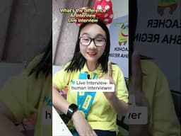 AI INTERVIEW VS LIVE INTERVIEW in 51TALK APPLICATION