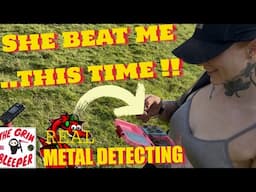 HER FIRST TREASURE CASE !! Real metal detecting uk !!